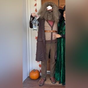 Adult Hagrid Costume - overcoat, beard and wig